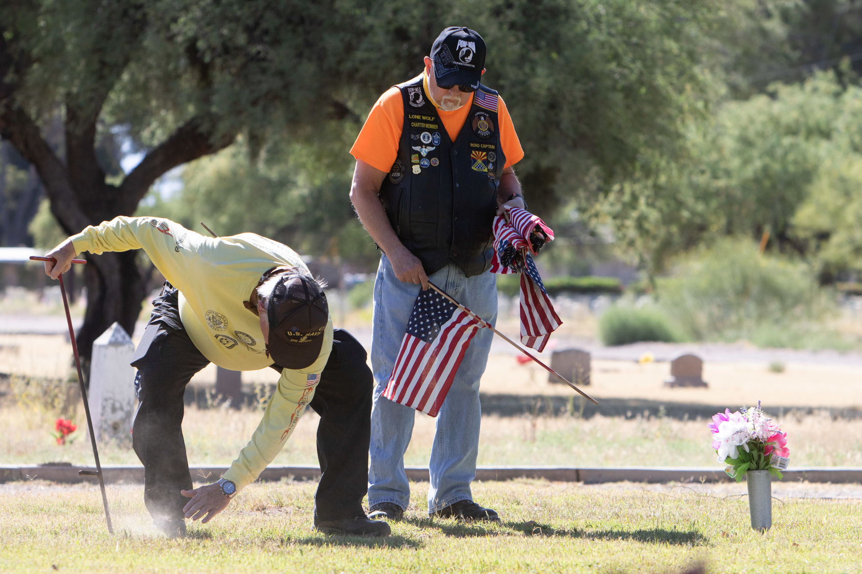 Memorial Day flags